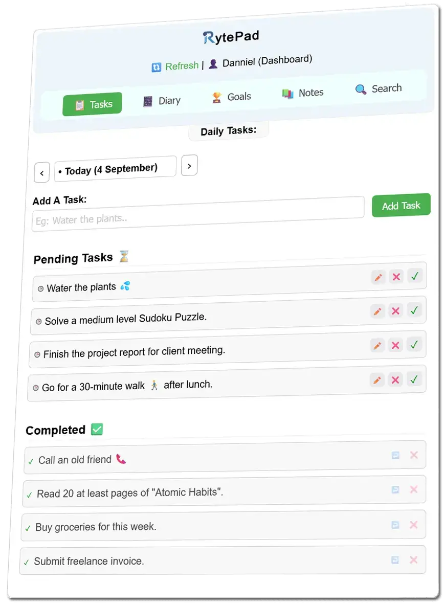 RytePad Dashboard